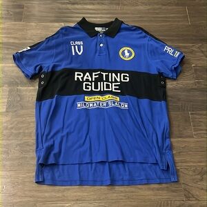 Polo Ralph Lauren Rafting Guide Canoe Slalom Shirt Custom Fit Mens Size XXL